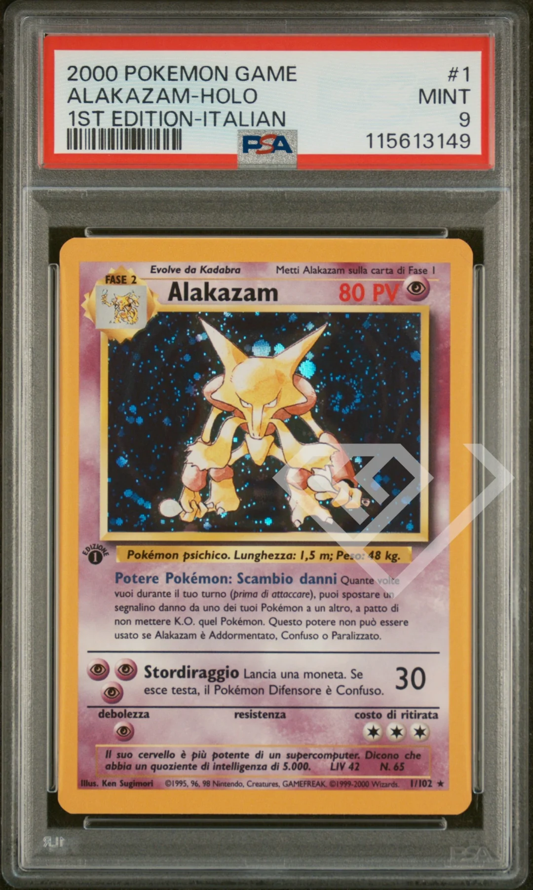 alakazam-1-102-holo-psa-9-base-set-1st-edition-italian