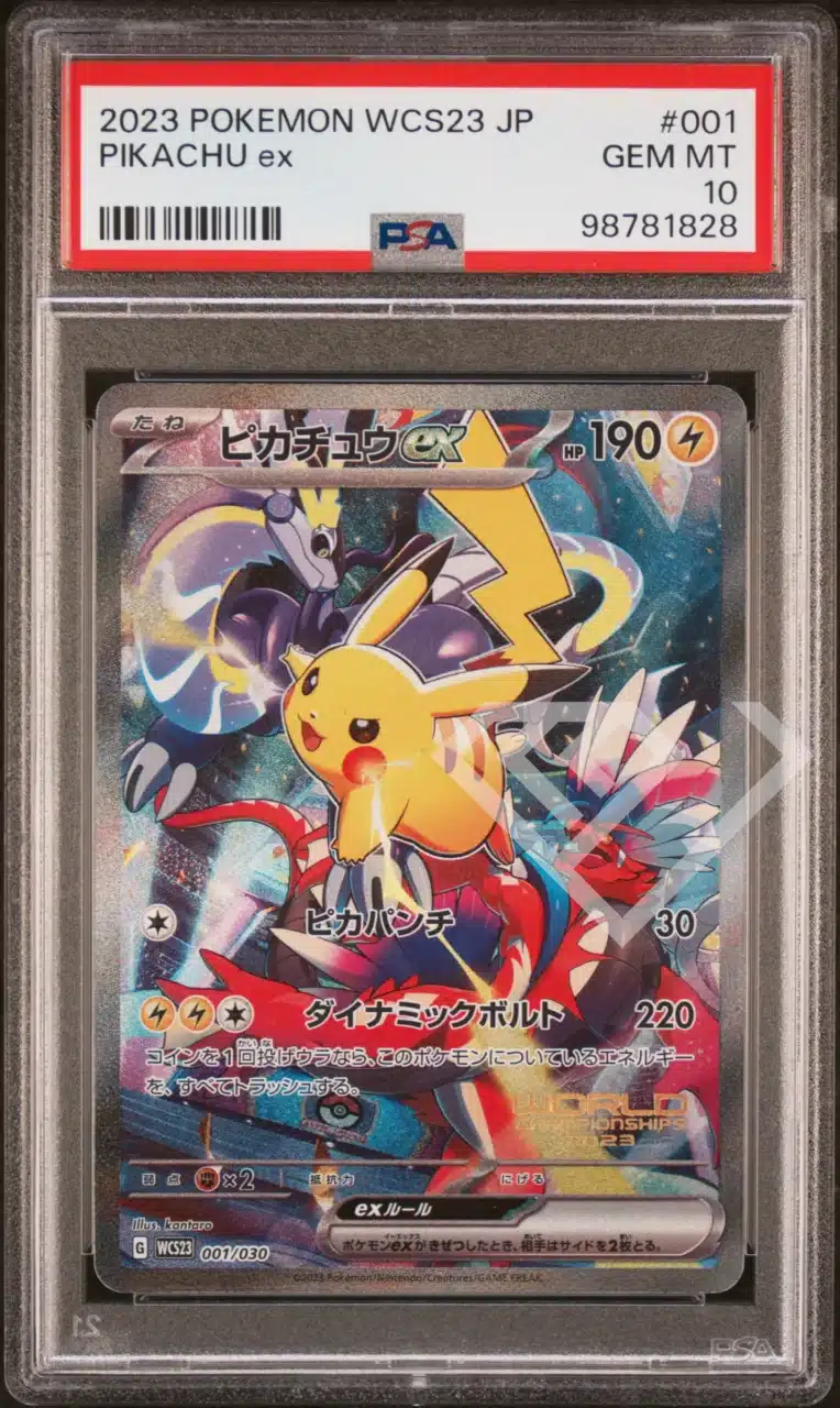 Pikachu Ex 001/030 Promo WCS23 - PSA 10 World Championship 2023