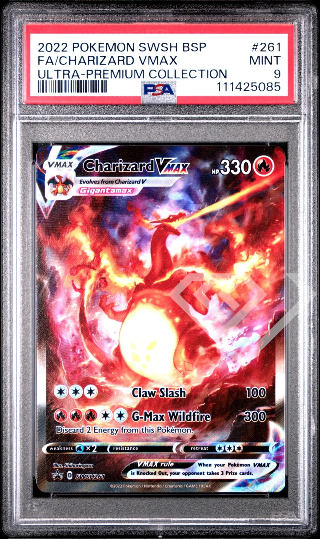 Charizard VMAX SWSH 261 - Promo Charizard Ultra Premium Collection PSA 9 English