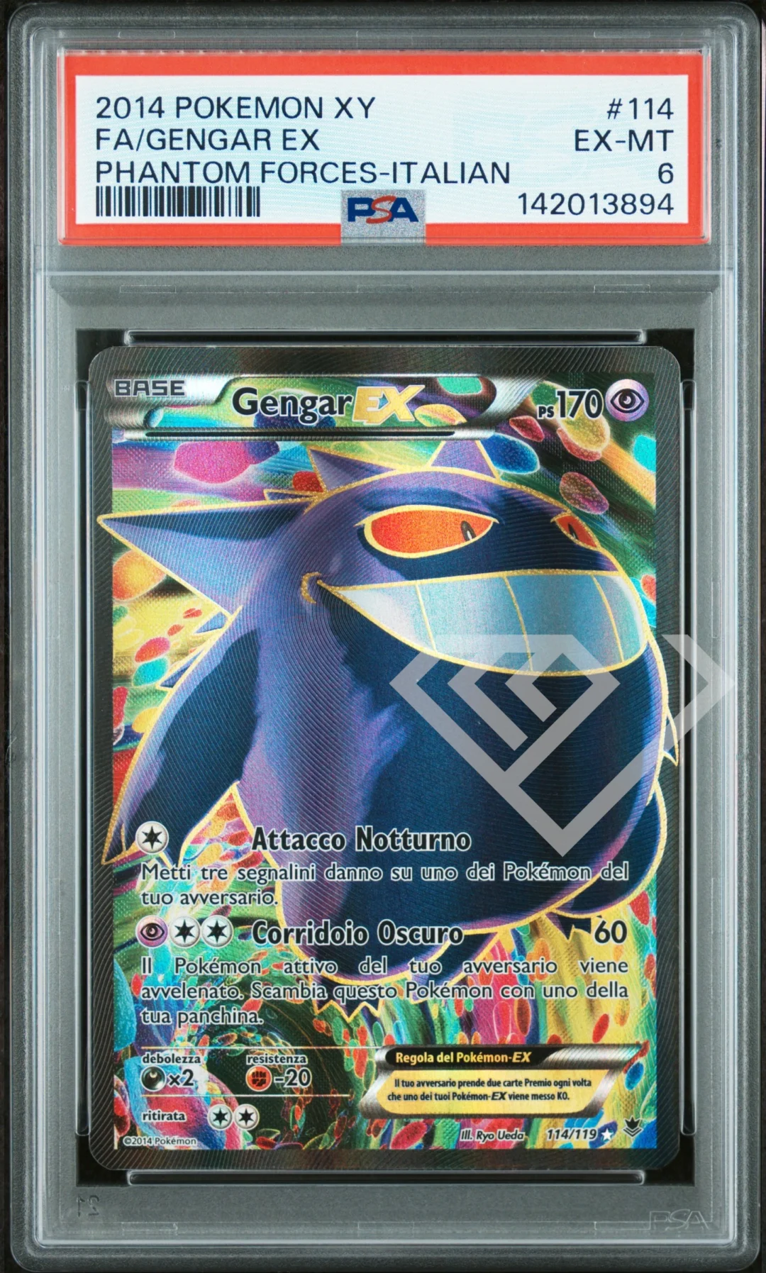 Gengar EX 114/119 - Phantom Forces PSA 6 Italian