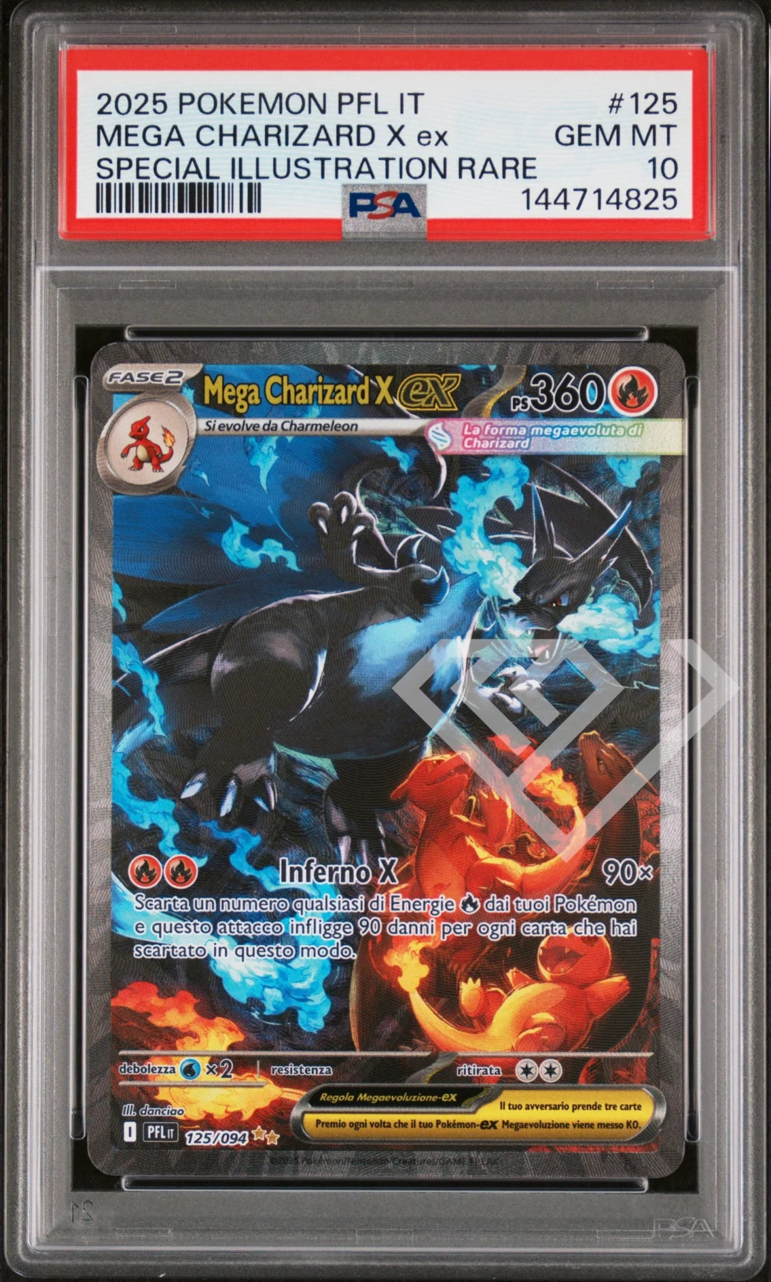 Mega Charizard X ex 125/094 SIR - PFL Phantasmal Flame PSA 10 Italian