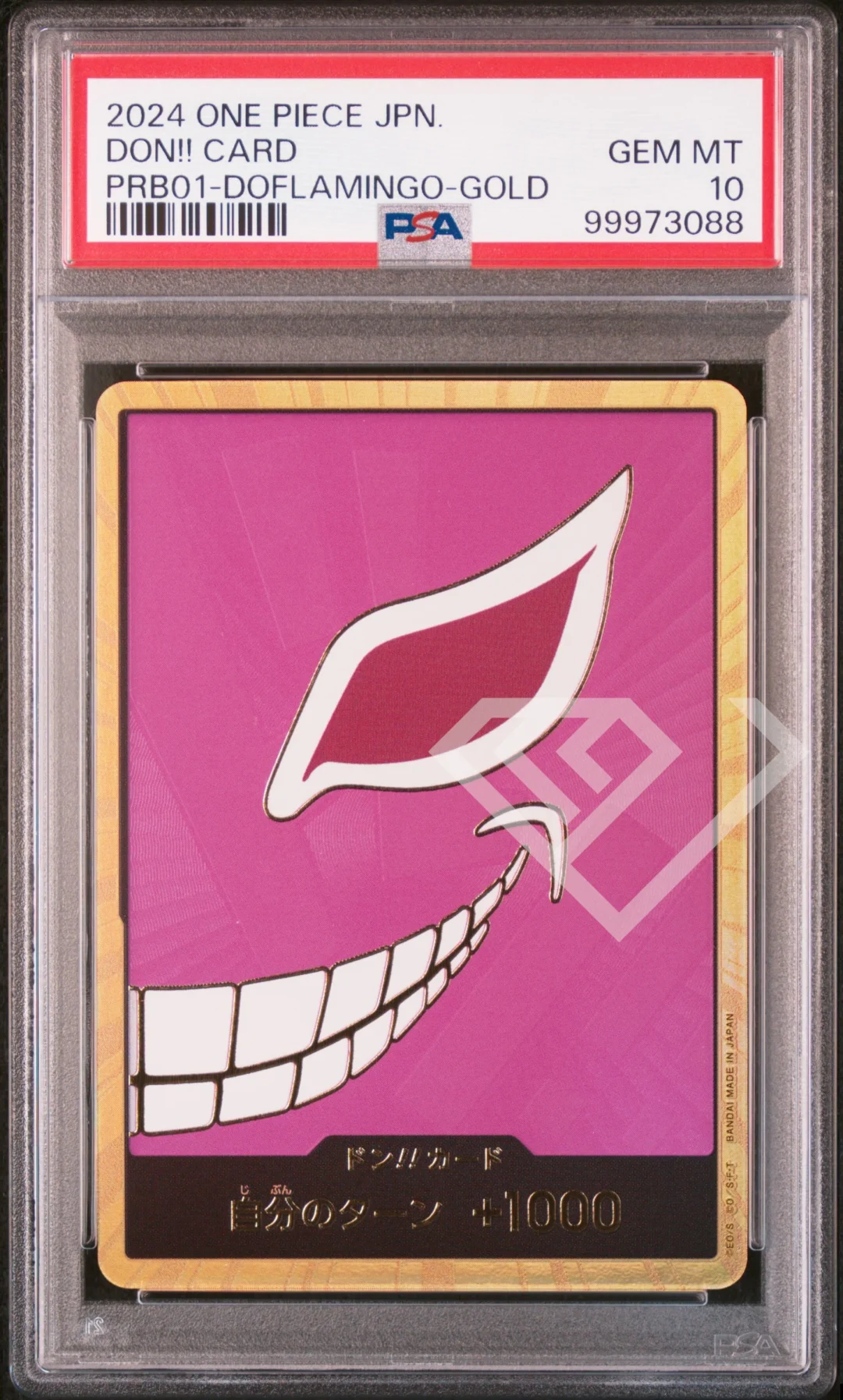Don!! Gold PRB01 Donquixote Doflamingo - PSA 10 Japanese