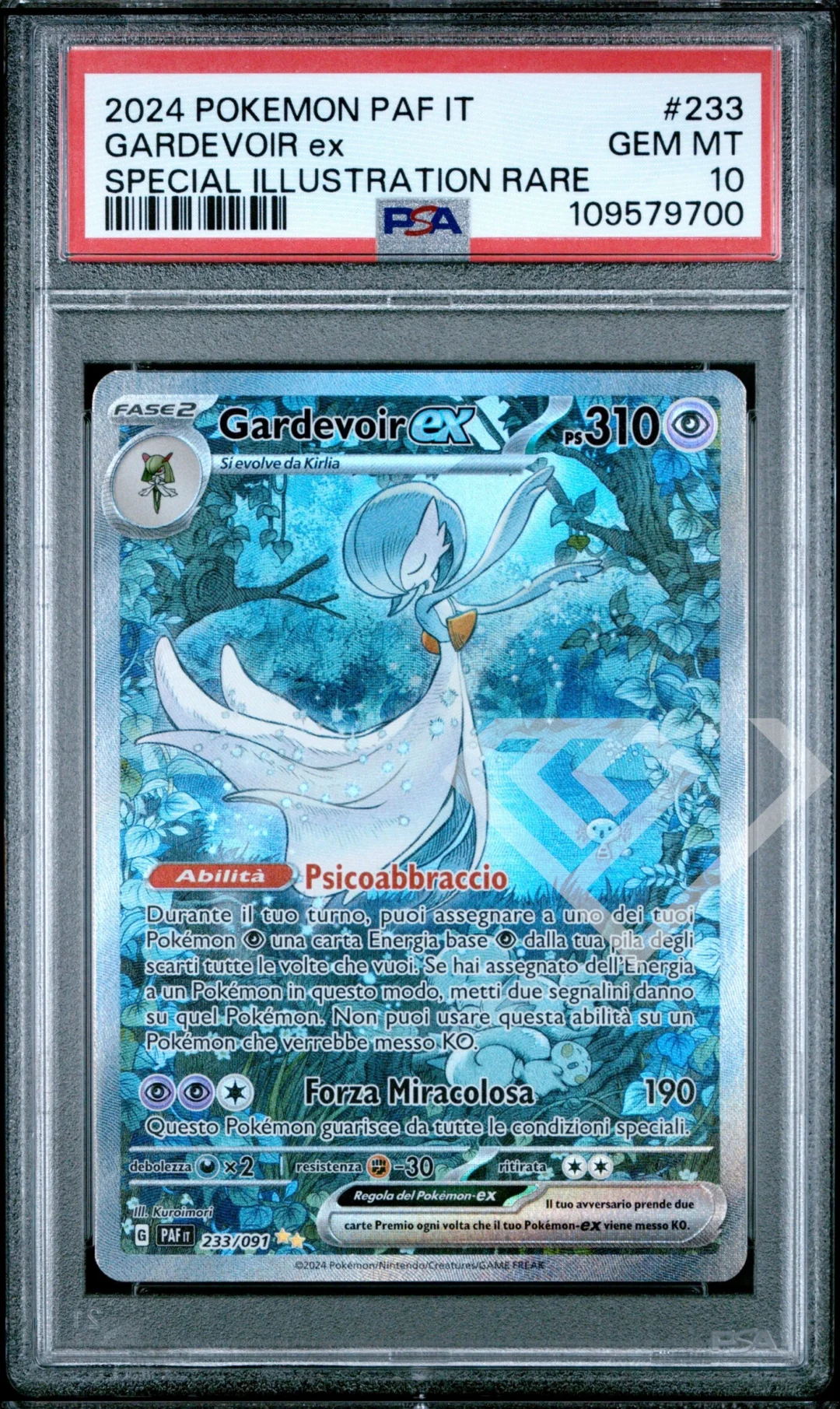 Gardevoir ex 233/091 SIR - PAF Paldean Fates/Destino di Paldea PSA 10 Italian