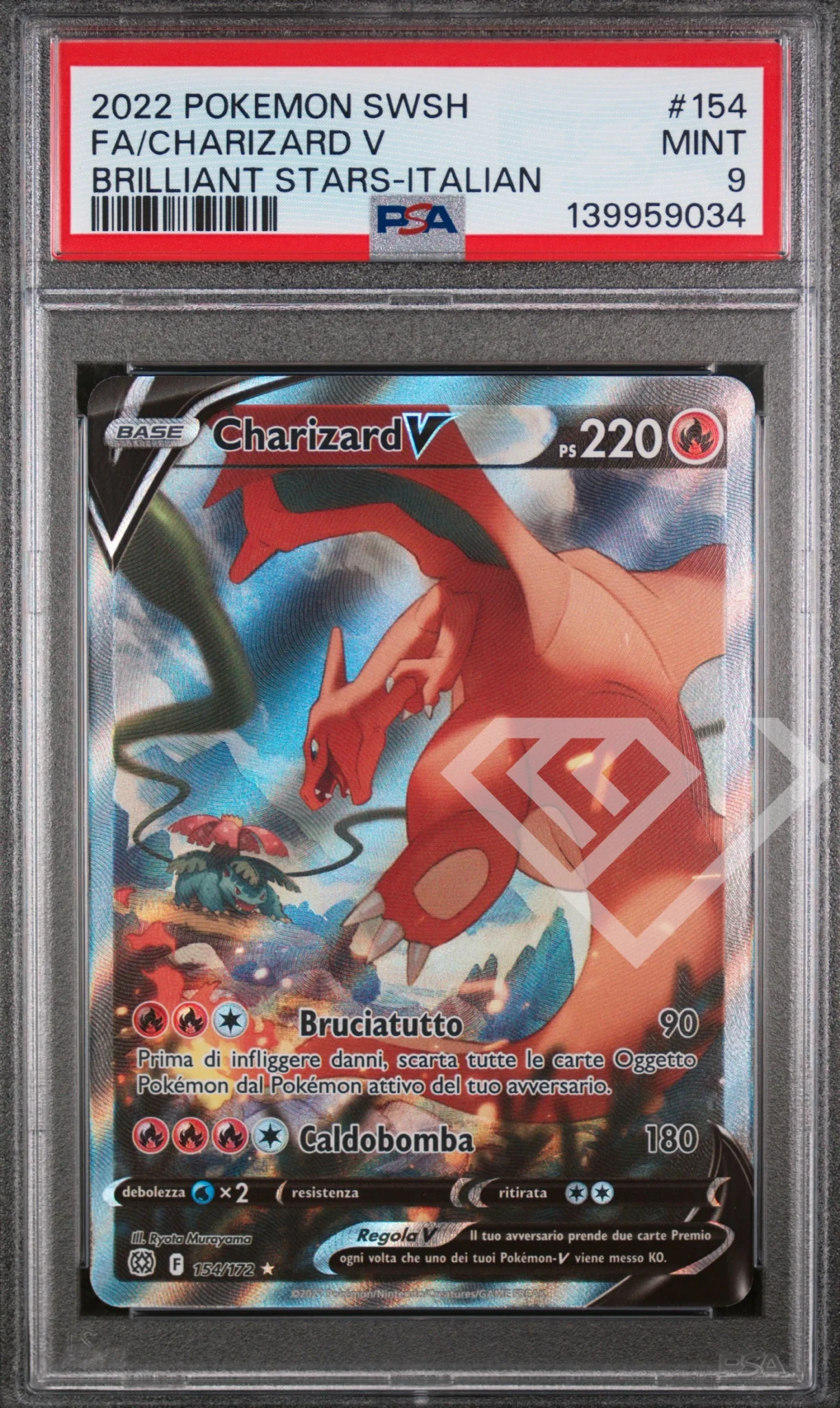 Home - grading supplies italia - official site Charizard-v-154-brilliant-stars-psa-9-italian
