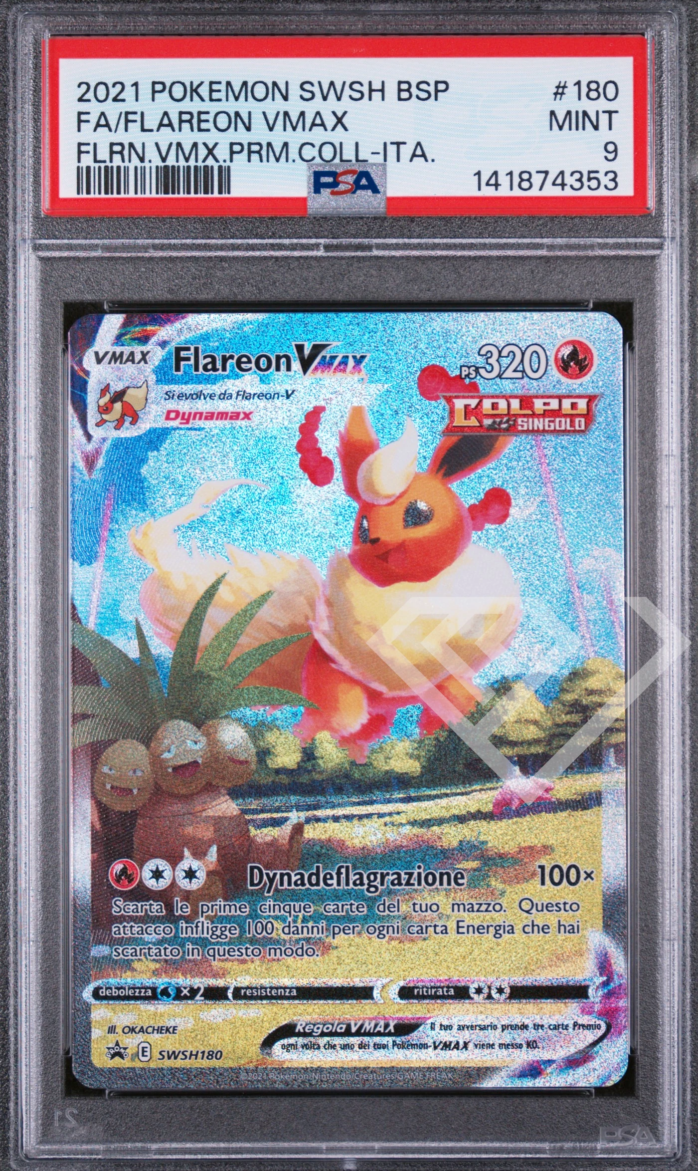 Flareon vmax swsh 180 promo - flareon vmax premium collection psa 9 italian - grading supplies italia - official site Flareon vmax swsh 180 promo - flareon vmax premium collection psa 9 italian