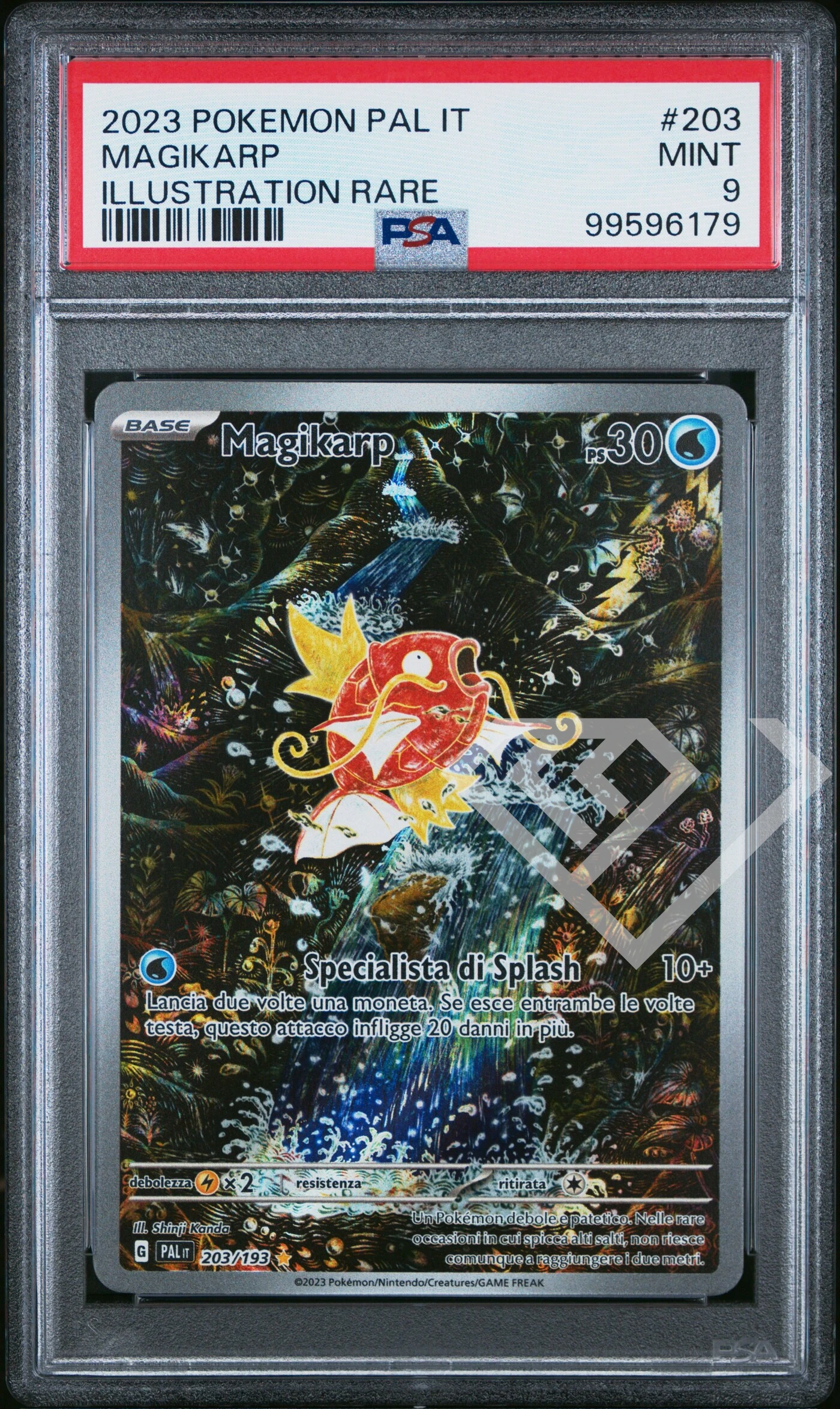 Magikarp 203/193 illustration - pal paldea evolved/evoluzioni a paldea psa 9 italian - grading supplies italia - official site Magikarp 203/193 illustration - pal paldea evolved/evoluzioni a paldea psa 9 italian