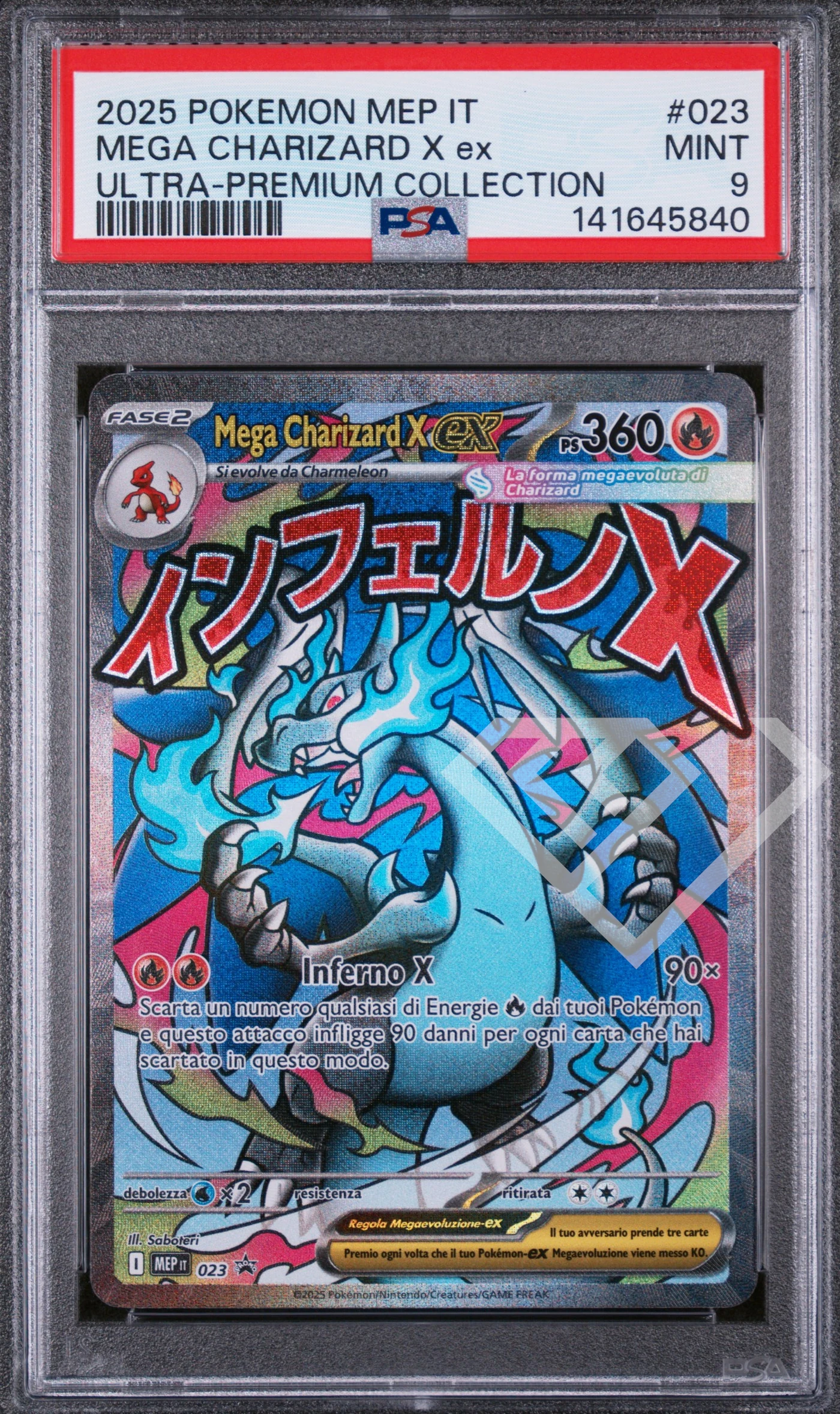 Mega charizard x ex mep 023 ultra premium collection promo psa 9 italian - grading supplies italia - official site Mega charizard x ex mep 023 ultra premium collection promo psa 9 italian