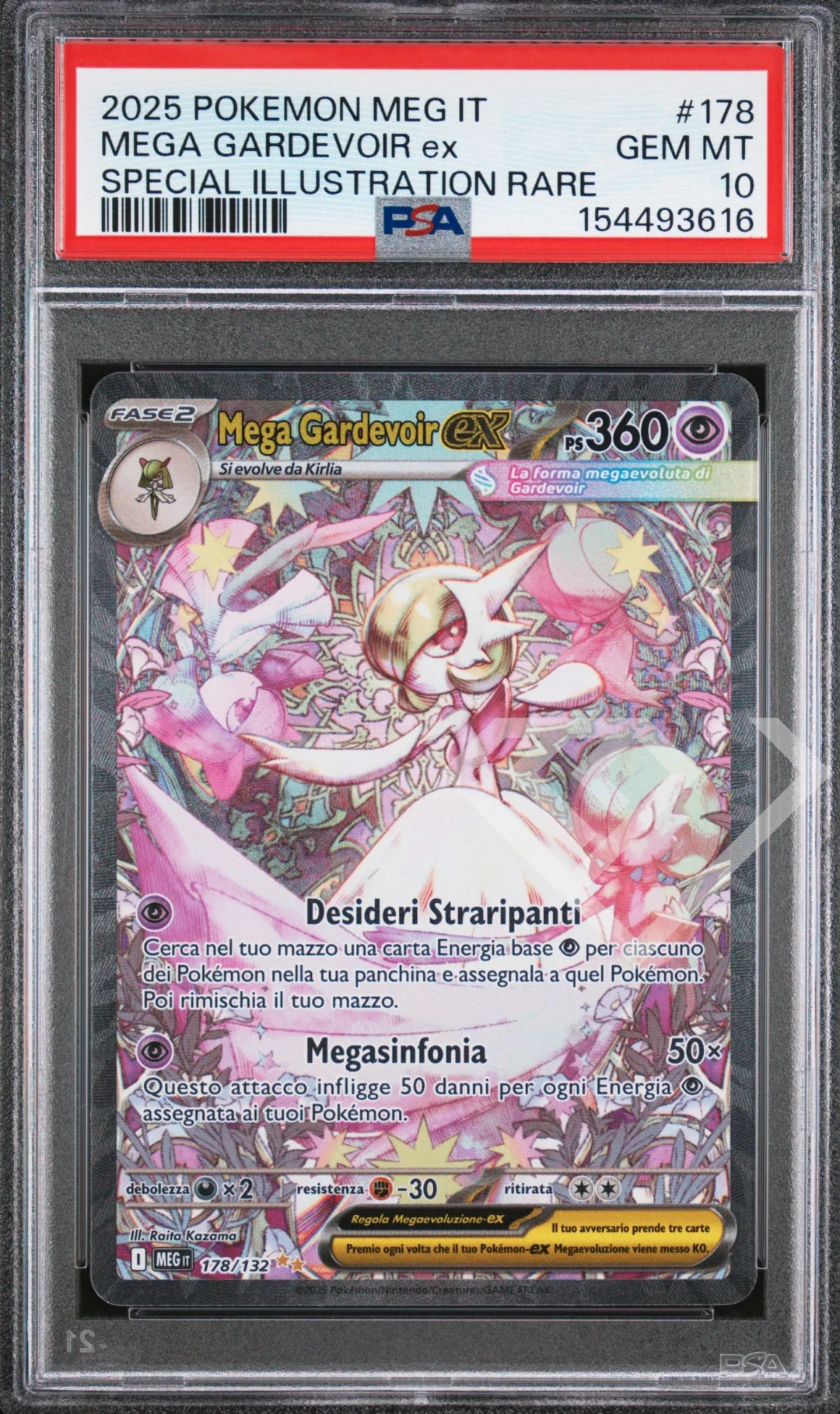 Mega Gardevoir ex 178/132 MEG Mega Evolution - PSA 10 Italian