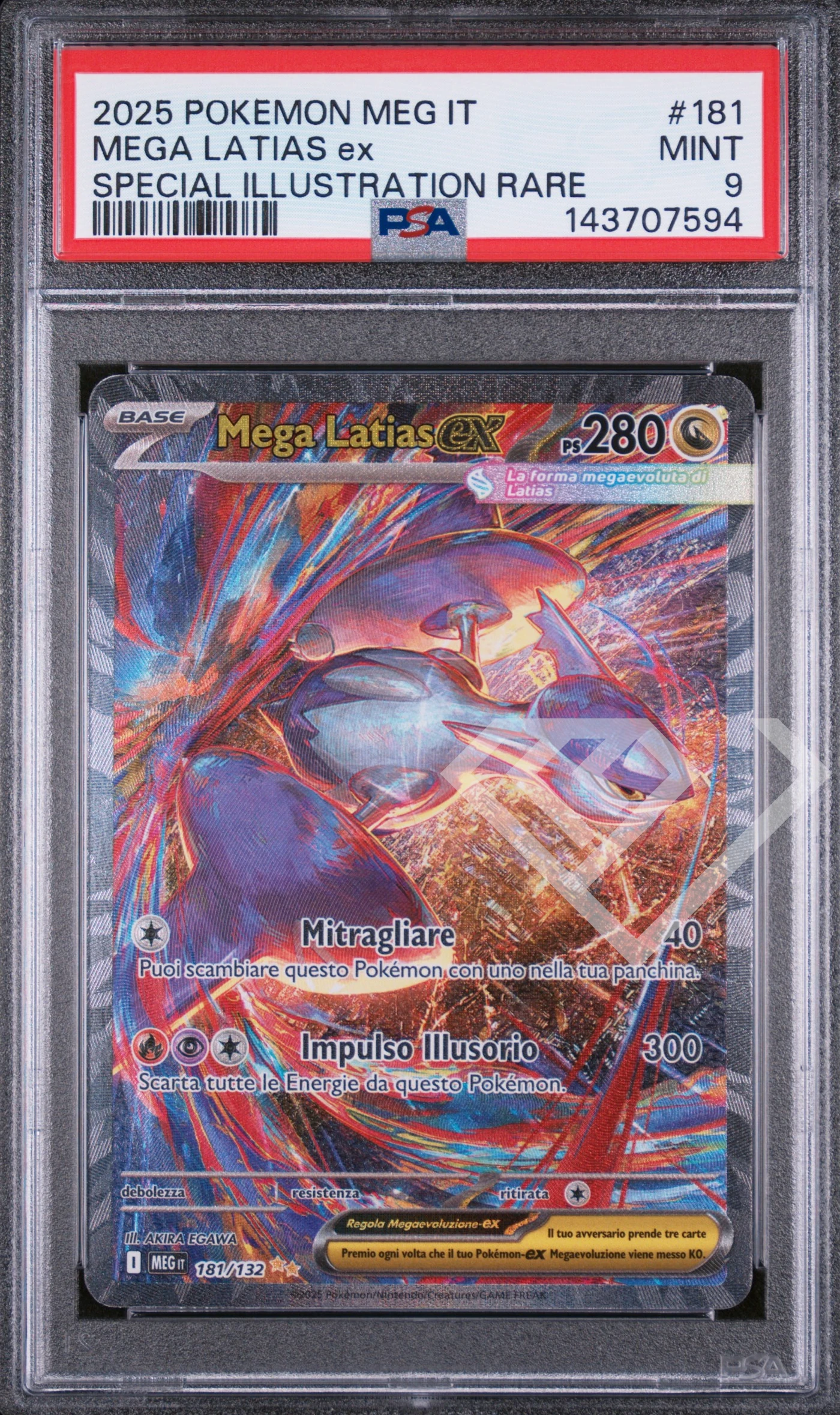Mega latias ex 181/132 meg mega evolution - psa 9 italian - grading supplies italia - official site Mega latias ex 181/132 meg mega evolution - psa 9 italian