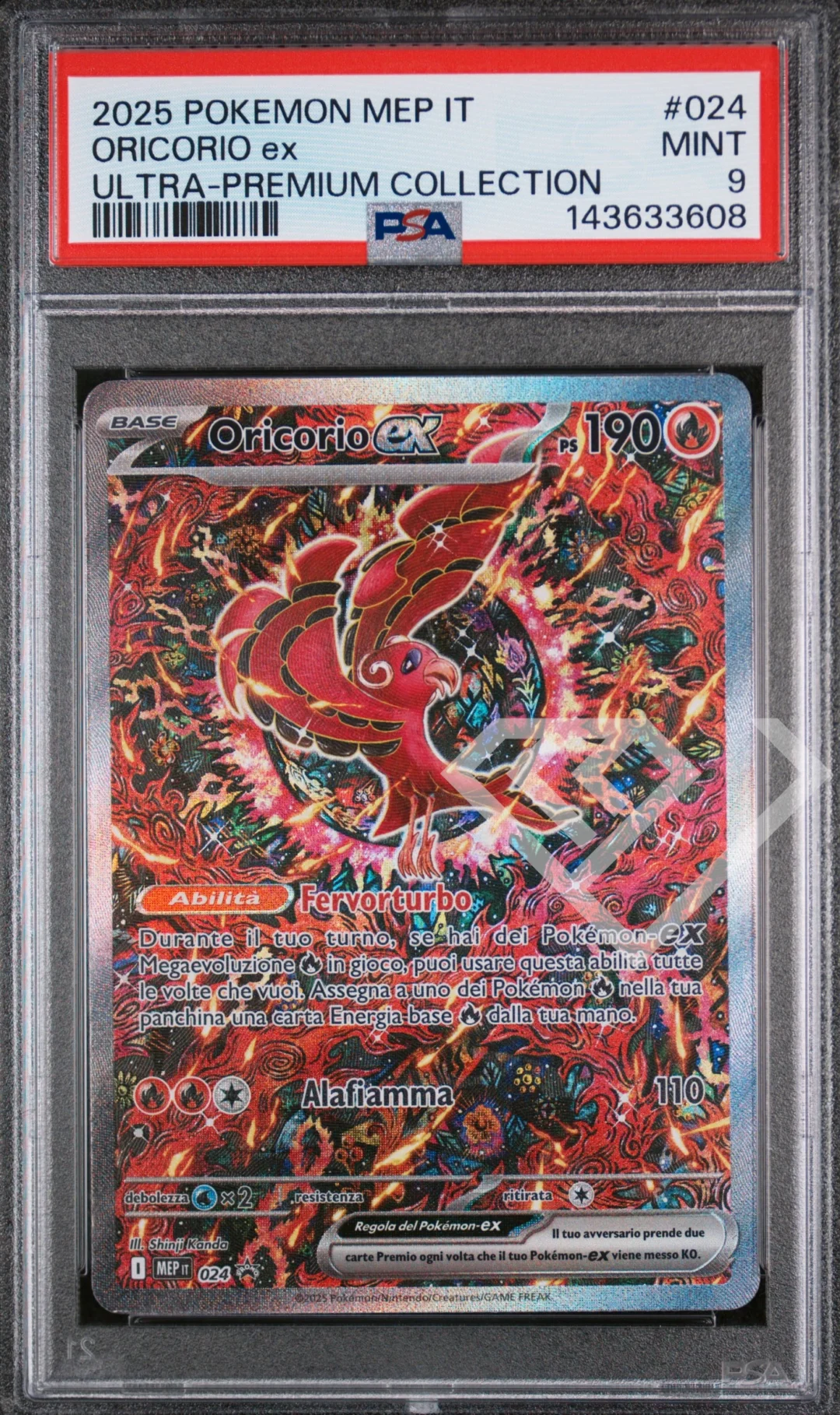 Oricorio ex MEP 024 Ultra Premium Collection Promo - PSA 9 Italian