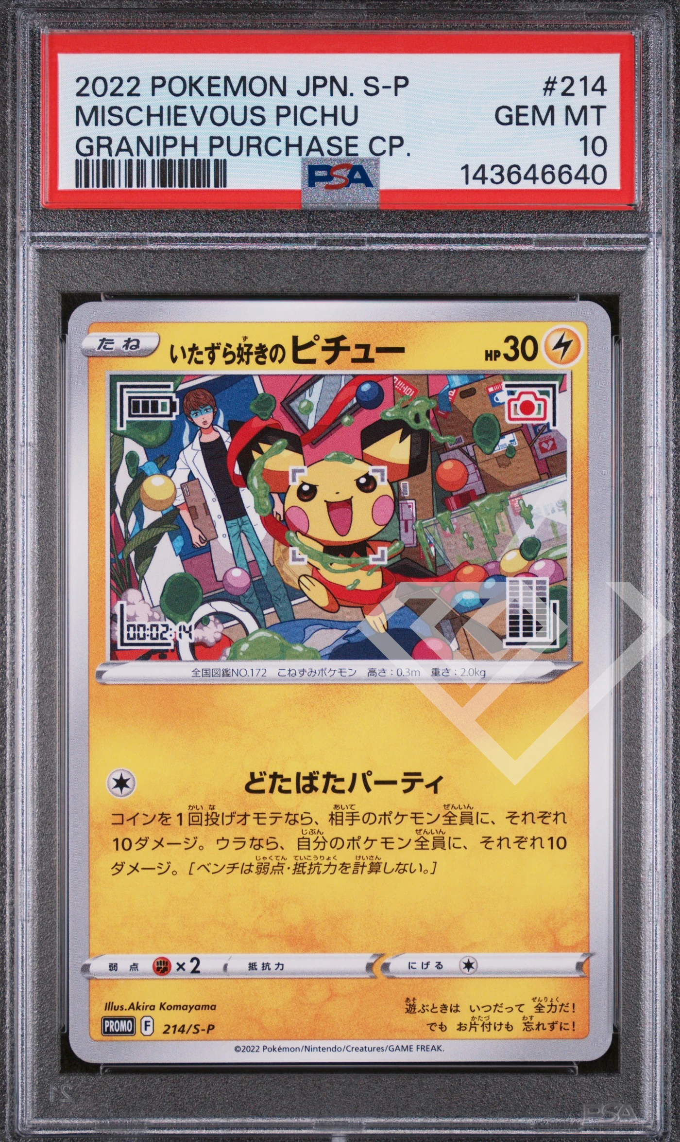 Mischievous pichu 214 s-p graniph purchase - psa 10 japanese - grading supplies italia - official site Mischievous pichu 214 s-p graniph purchase - psa 10 japanese