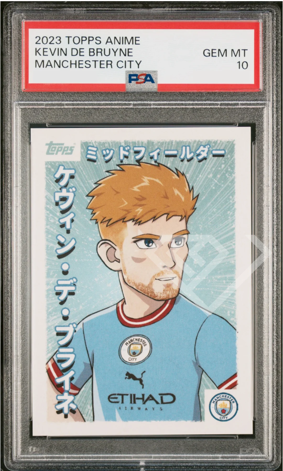 Topps Anime Kevin De Bruyne Manchester City - PSA 10