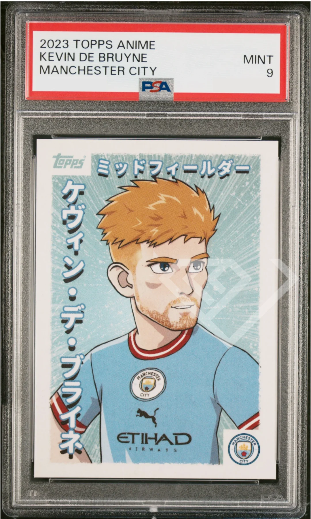 Topps Anime Kevin De Bruyne Manchester City - PSA 9