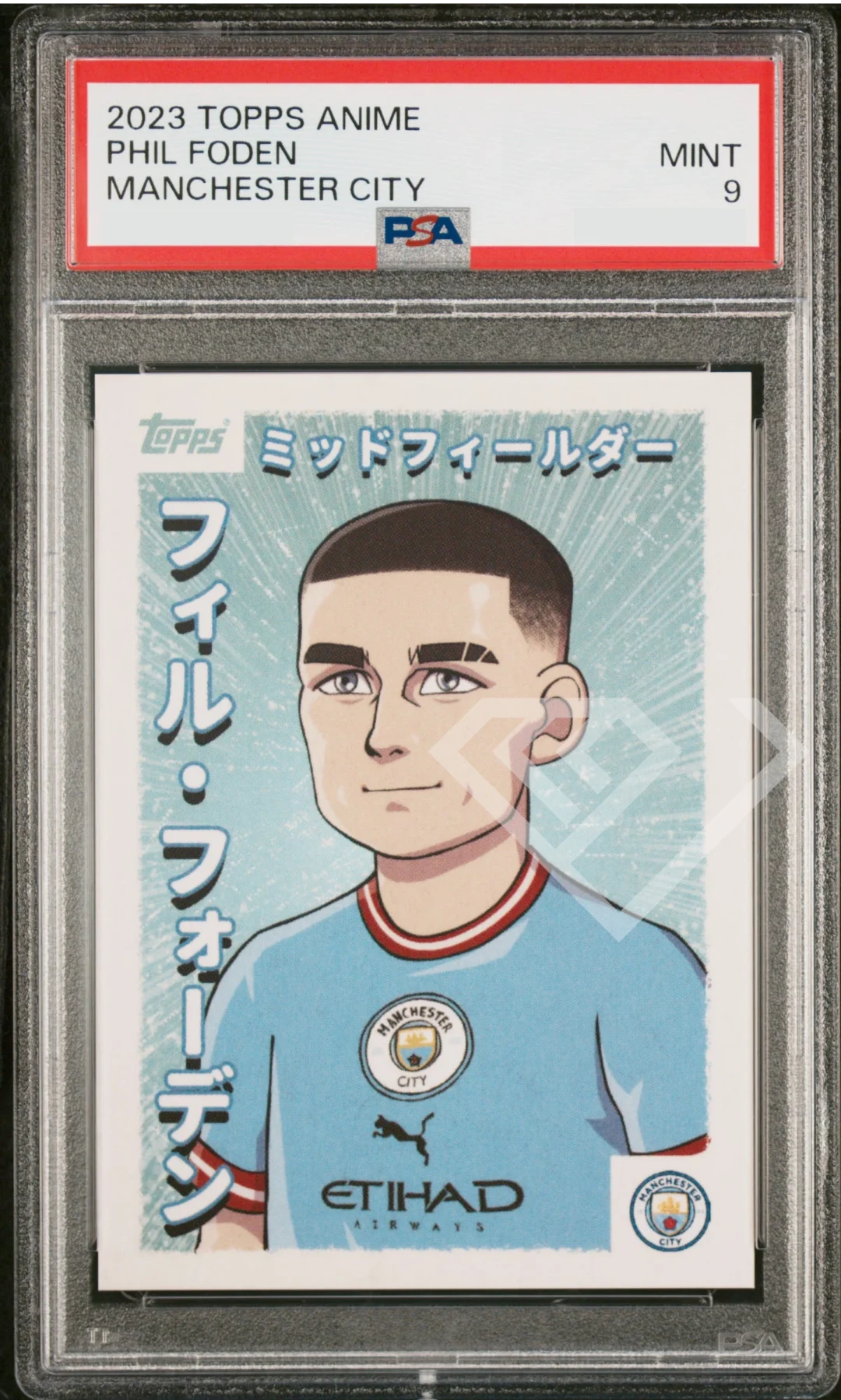 Topps Anime Phil Foden Manchester City - PSA 9